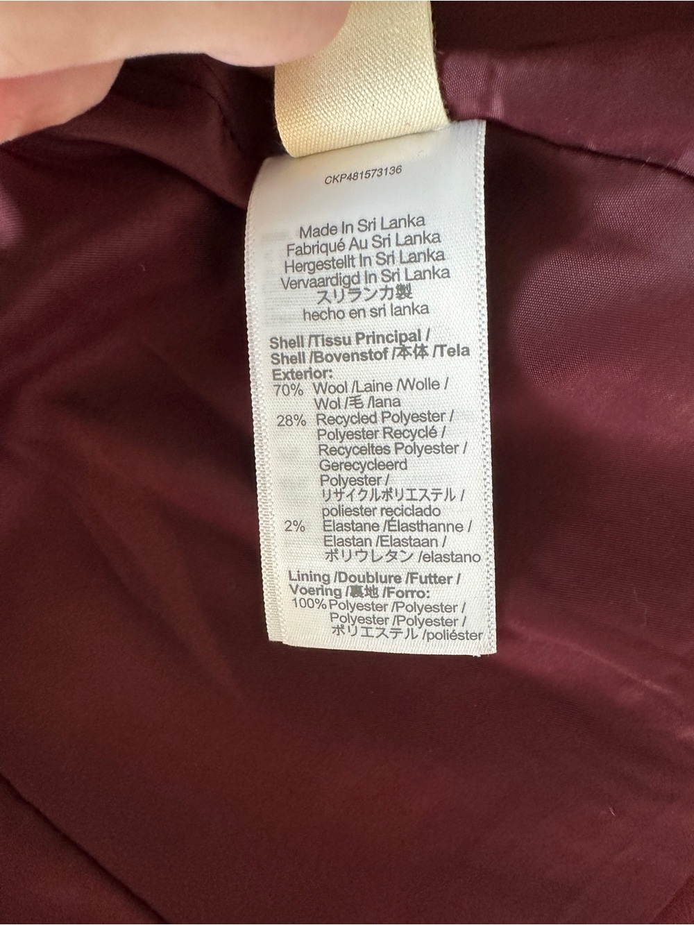 Madewell Women's Burgundy Single-Button Blazer Size 00 - Picture 9 of 14